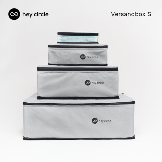 Reusable box S with two zippers