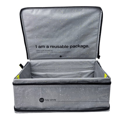 Reusable Box L with two zippers