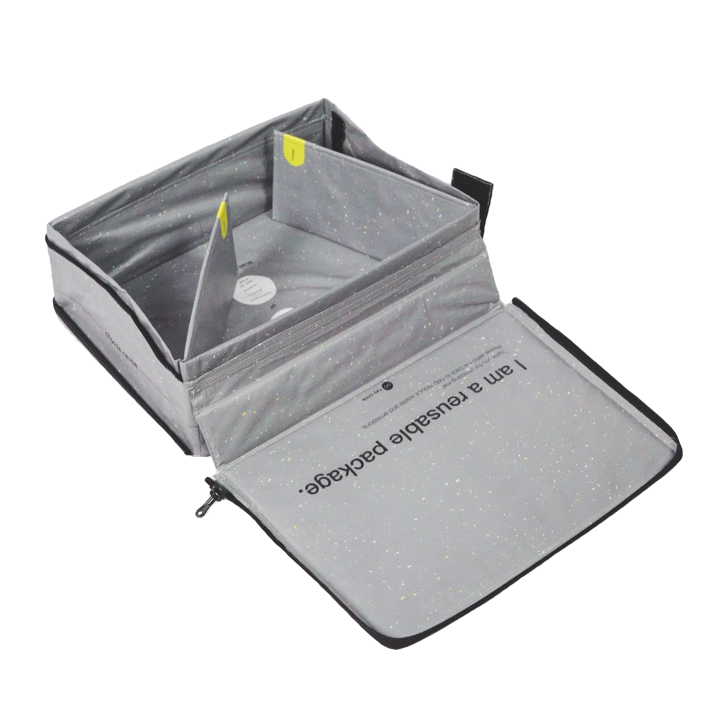 Mehrweg-Box M mit zwei Zippern
