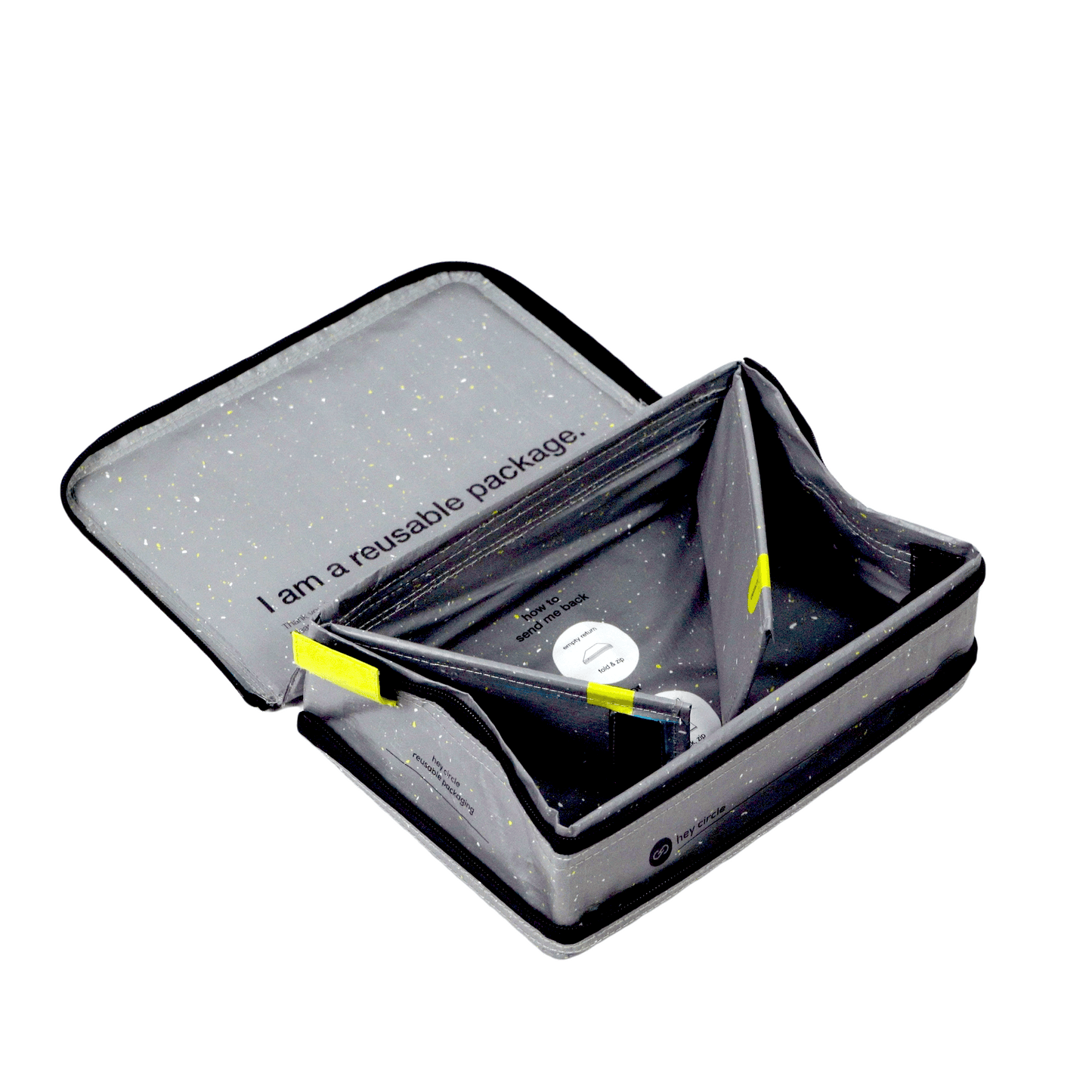 Reusable Box S with two zippers