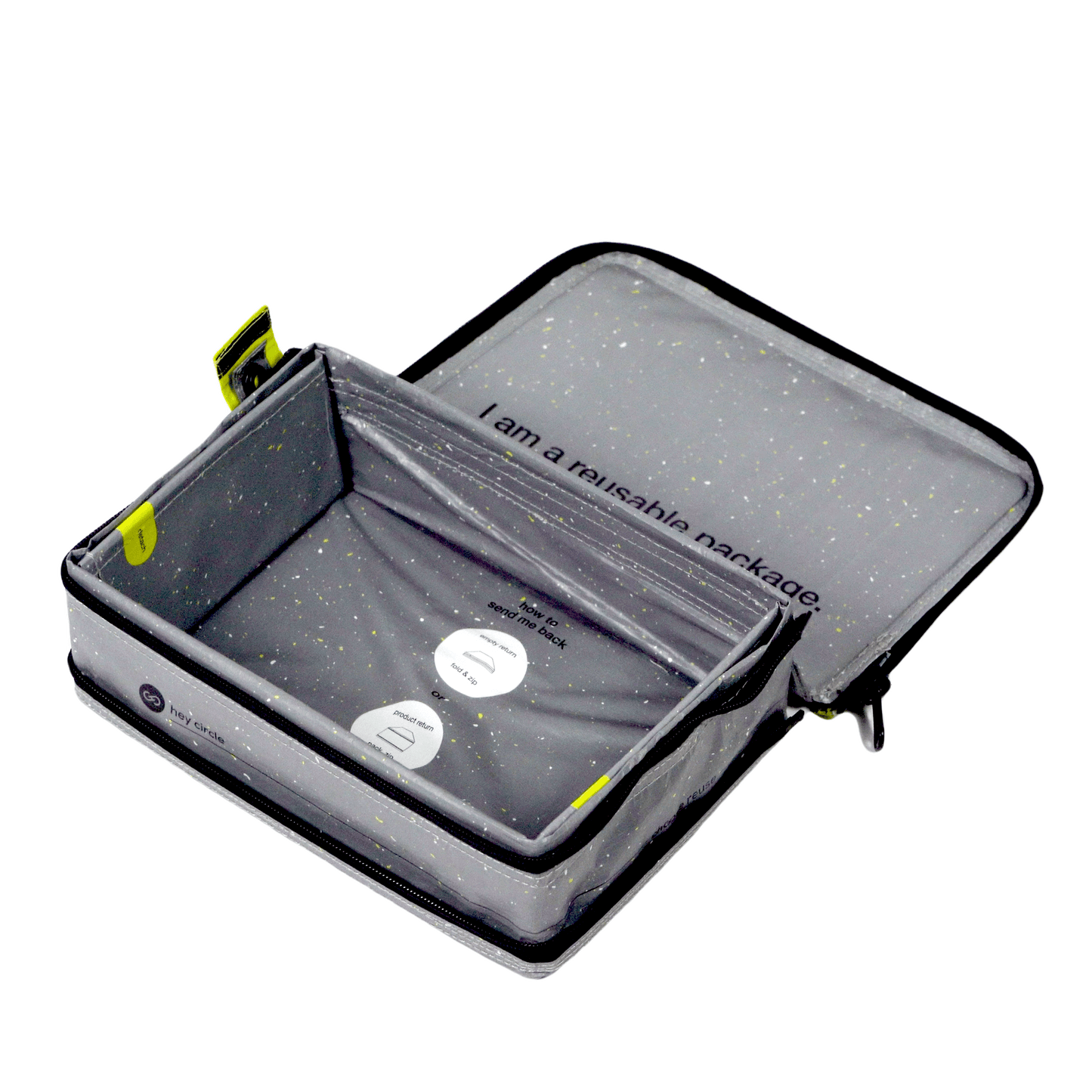 Reusable Box S with two zippers