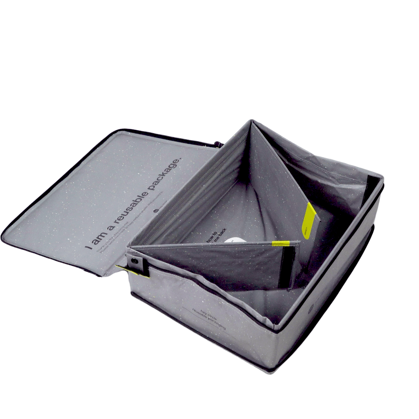Reusable box XL with two zippers