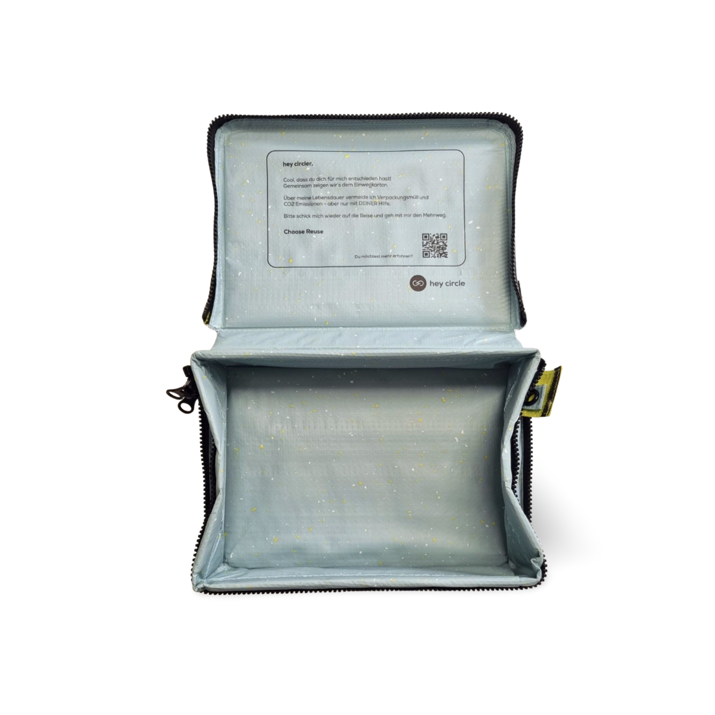 Reusable box S with two zippers