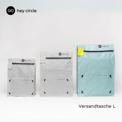 hey circle Mehrweg-Versandtasche L